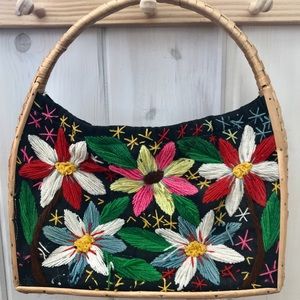 Yarn Embroidered Purse